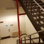 Strata stairwell repaint with updated wall colour and balustrades in Sutherland Shire